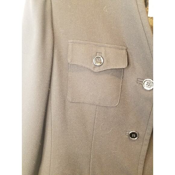 Le Suit Black Blazer Petites Fitted Buttons Pockets Carer Work Business Size 10P - Picture 6 of 9